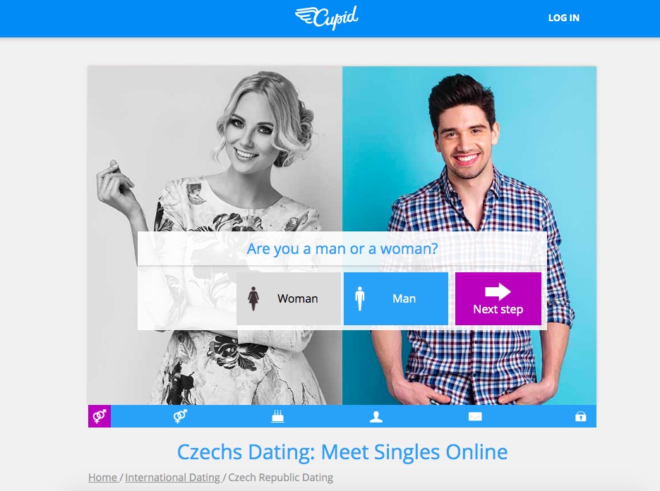Czech Cupid.Com main page